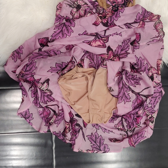 For Love and Lemons Purple Mesh Sierra Maxi Dress - Picture 3 of 5